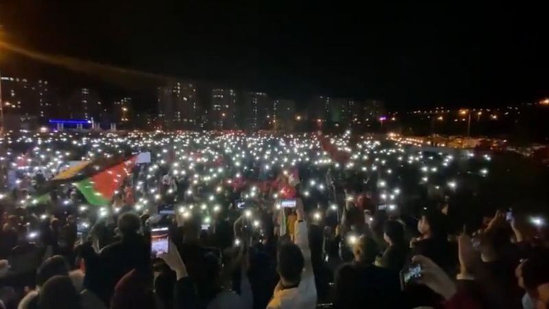 Türkiye'nin dört bir yanında Kudüs ve Filistin için destek gösterileri