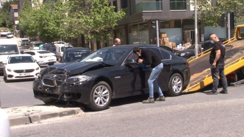 Sancaktepe'de trafik kazası: 1 yaralı