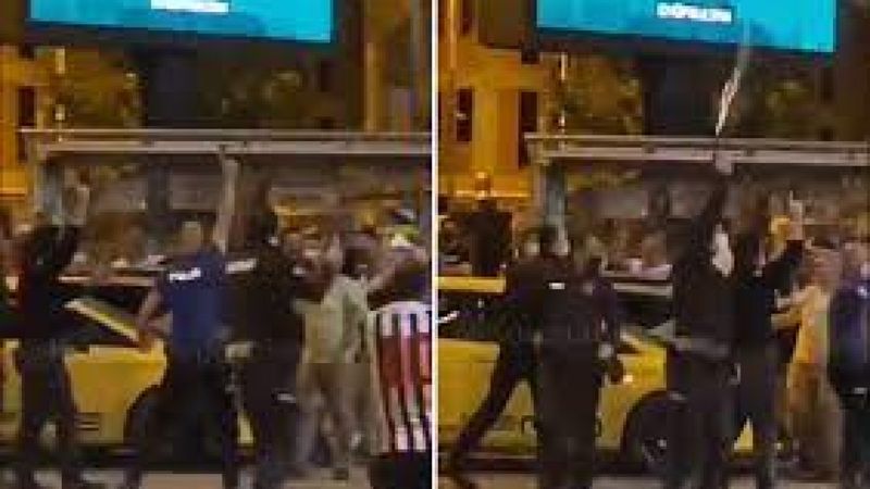 Beşiktaşlı taraftarlar ile güvenlik güçleri arasında arbede çıktı