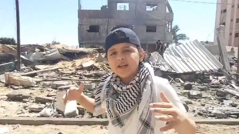 13 yaşındaki Filistinli çocuktan dünyaya haykırış