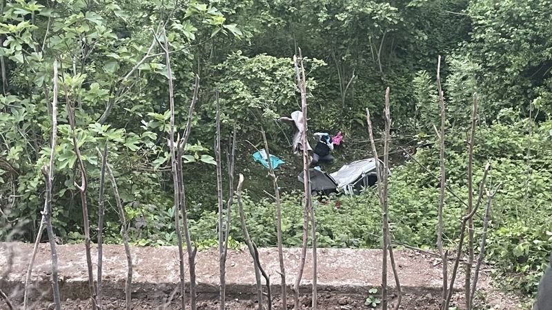 Ordu'da araç dereye uçtu: 2 ölü