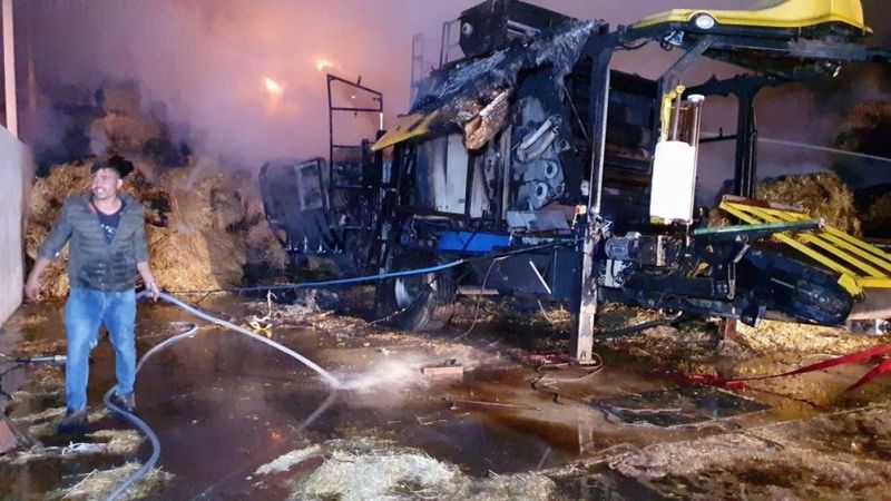 Aydın'da depo yangını: 2 milyon liralık maddi hasar oluştu