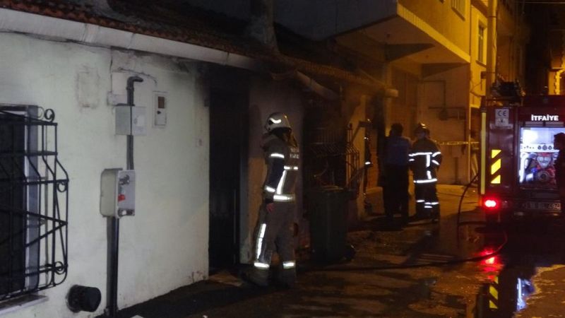 Bursa'da tek katlı evde yangın çıktı