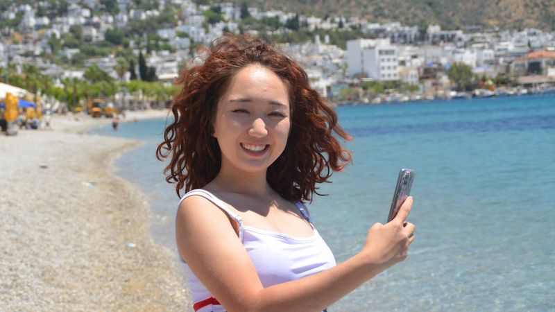 Bodrum'da turistlerin keyifli anları