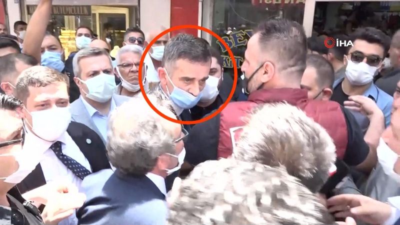 İyi Parti'liler ile muhabir arasında gerginlik