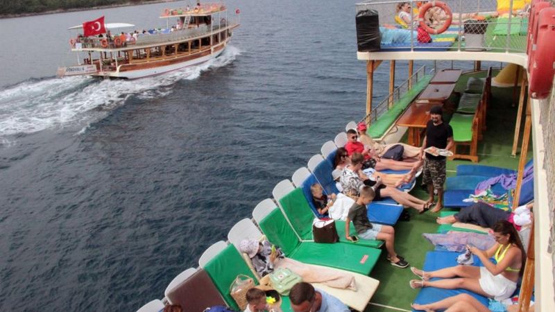 Ukraynalılar, Muğla sahillerinin keyfini sürdü