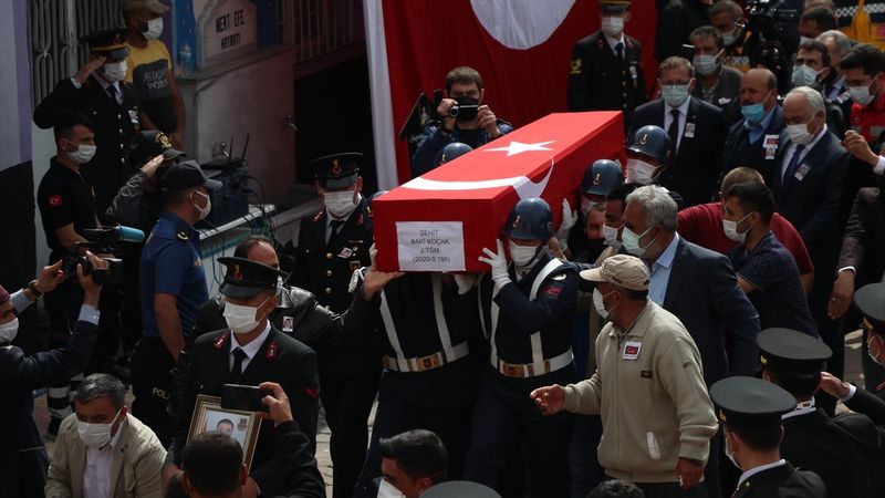 Şehit Jandarma Teğmen Baki Koçak, Yozgat'ta son yolculuğuna uğurlandı