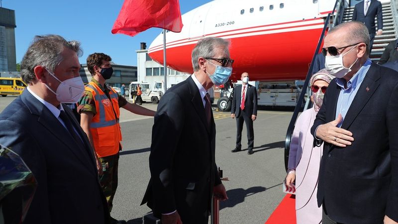 Cumhurbaşkanı Erdoğan Brüksel'de