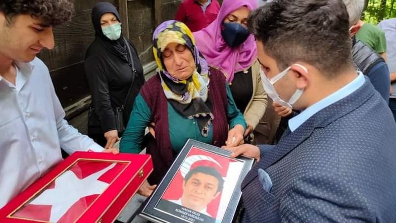 Polis memuru Hasan Keleş’e son görev