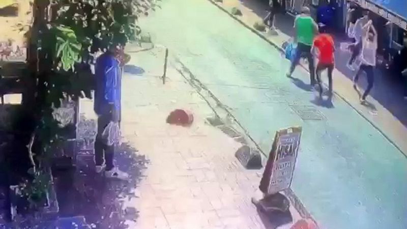 Taksim’de esnafın meydan kavgası