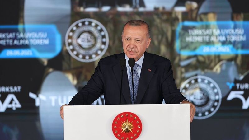 Cumhurbaşkanı Erdoğan Türksat 5A Uydusu'nu hizmete aldı