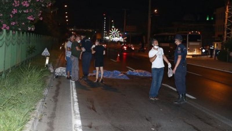 Antalya'da aşırı hızlı otomobilin çarptığı Polonyalı çift öldü