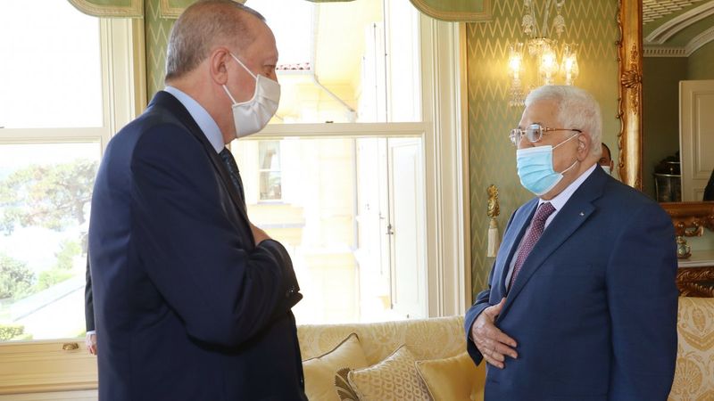 Cumhurbaşkanı Erdoğan - Filistin Devlet Başkanı Abbas görüşmesi