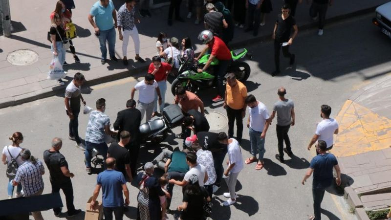 Kırıkkale’de kurye 8 yaşındaki çocuğa çarptı