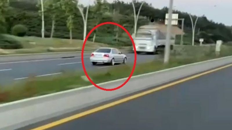 Ankara’da ters yöne giden sürücü