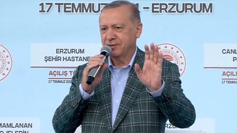 Cumhurbaşkanı Erdoğan, 979 milyonluk Erzurum Şehir Hastanesi'ni açtı