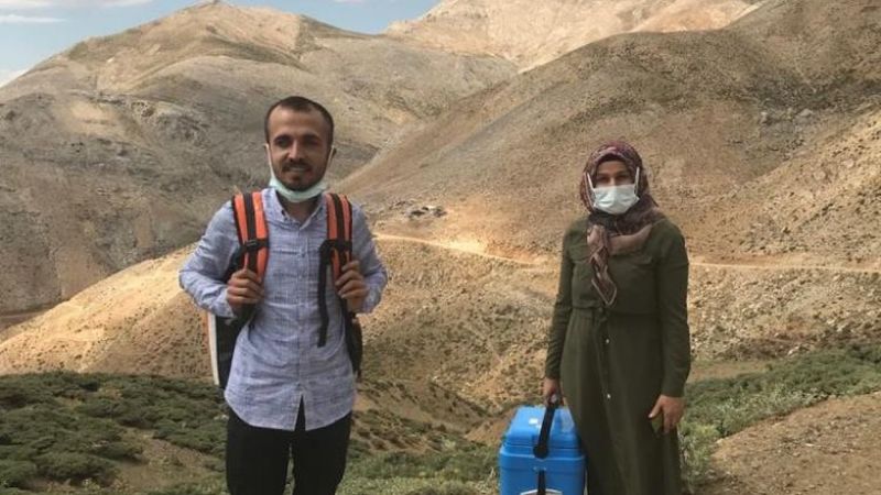 Adıyaman'da aşı timleri 2 bin 300 rakımlı yaylaya çıktı