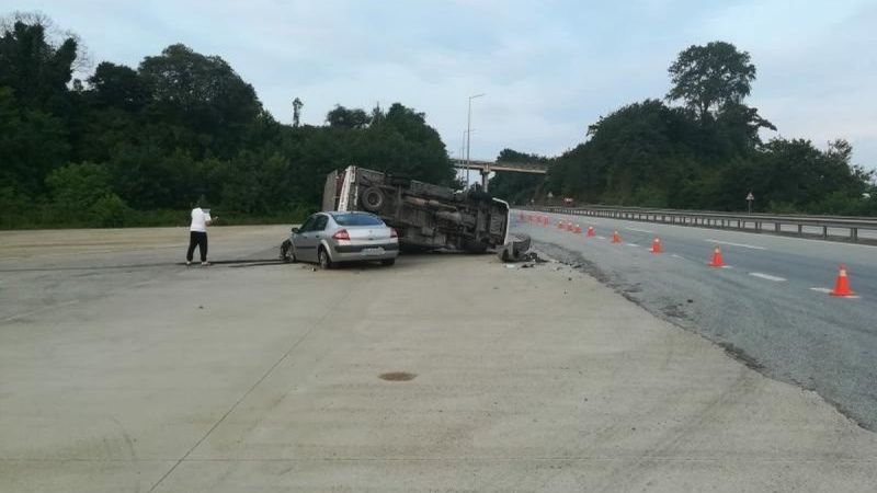 Giresun'da trafik kazası: 2 yaralı