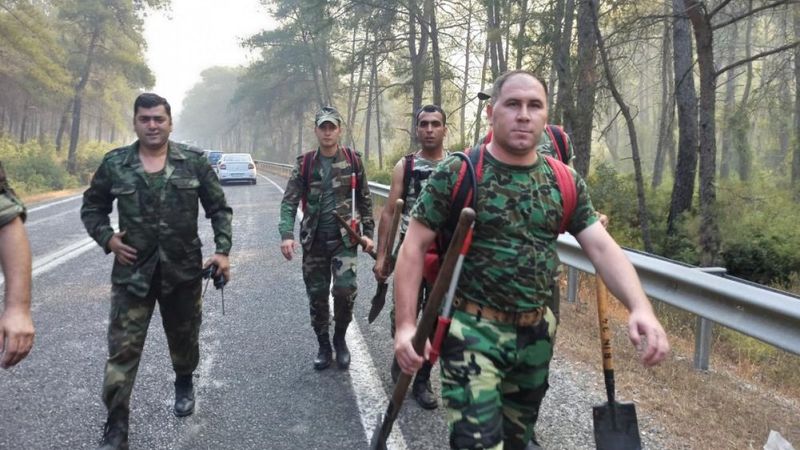 Azerbaycan'dan Marmaris’e destek ekibi geldi