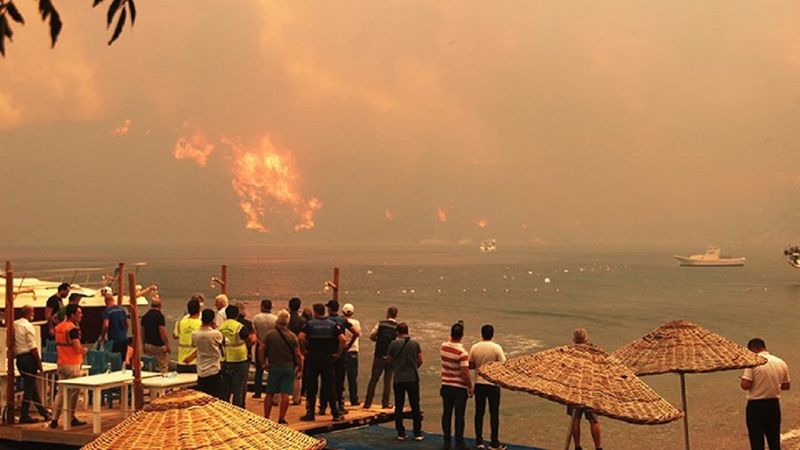 Çökertme yangını son durum! Yangın termik santrale ulaştı mı? Termik santral yanarsa ne olur?