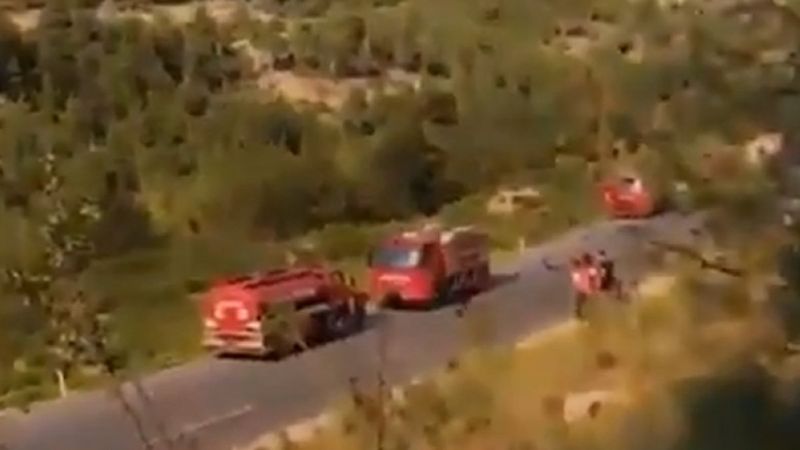 Röportajında 'itfaiye yok' diyen kadının yalanı ortaya çıktı