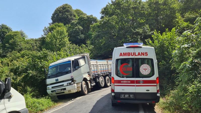 Zonguldak'ta trafik kazası: 1 yaralı