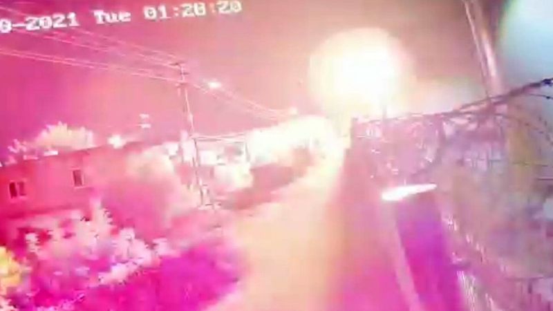 Mersin'deki patlama kameralara yansıdı