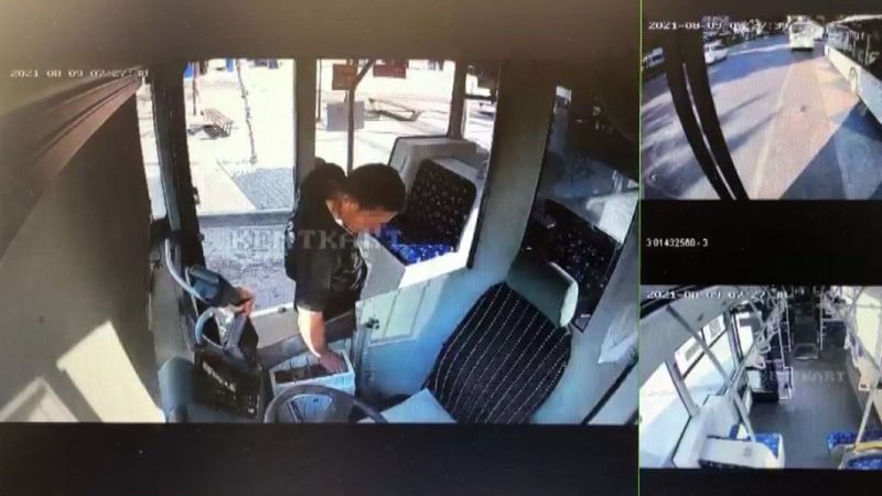 Isparta’da şoförün olmadığını fırsat bildi, paraları alıp kaçtı