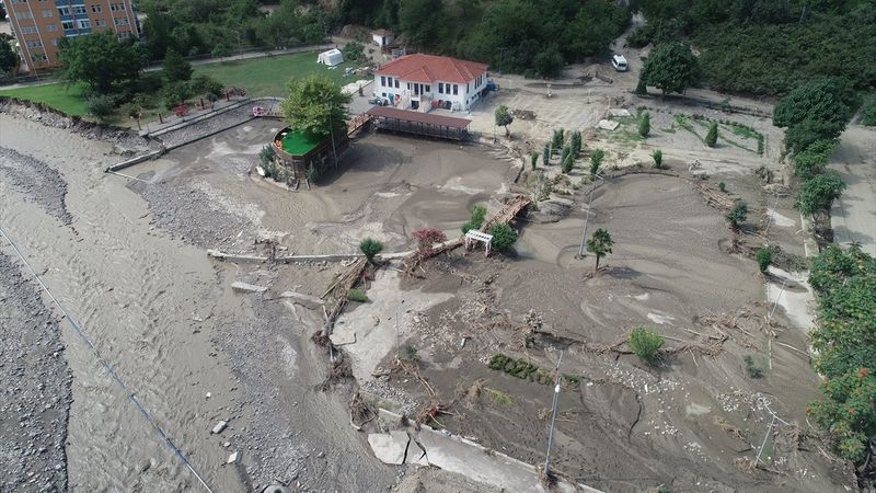 Selden önce drone'la kaydedilen Bozkurt, afetten sonra yeniden görüntülendi
