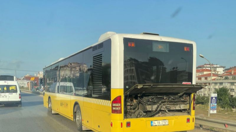 Ümraniye’de İETT otobüsü arıza yaptı