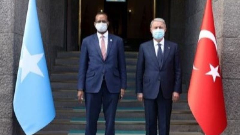 Hulusi Akar, Somalili mevkidaşıyla bir araya geldi