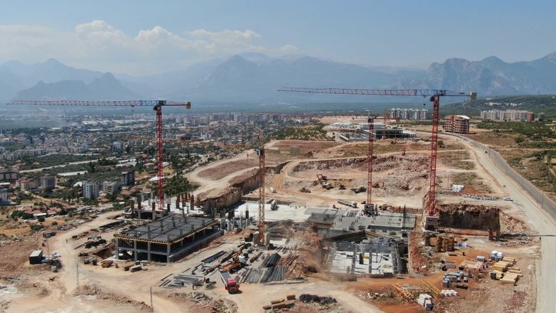 Antalya Şehir Hastanesi inşaatının yüzde 7’lik bölümü tamamlandı