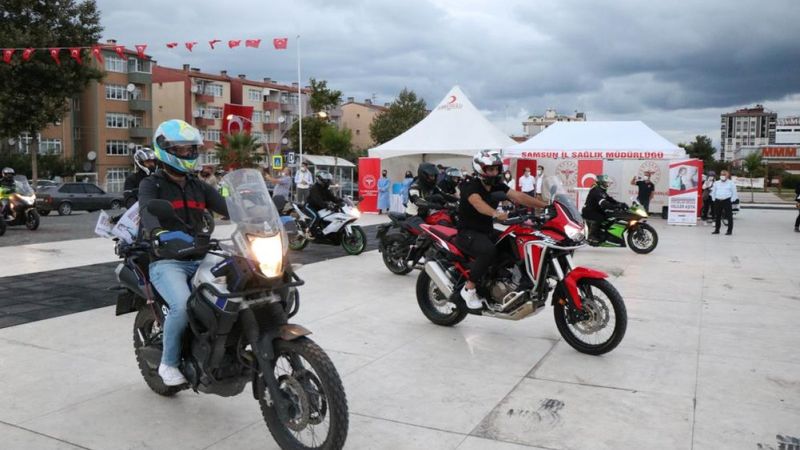 Samsun’da aşıya farkındalık için konvoy düzenlendi