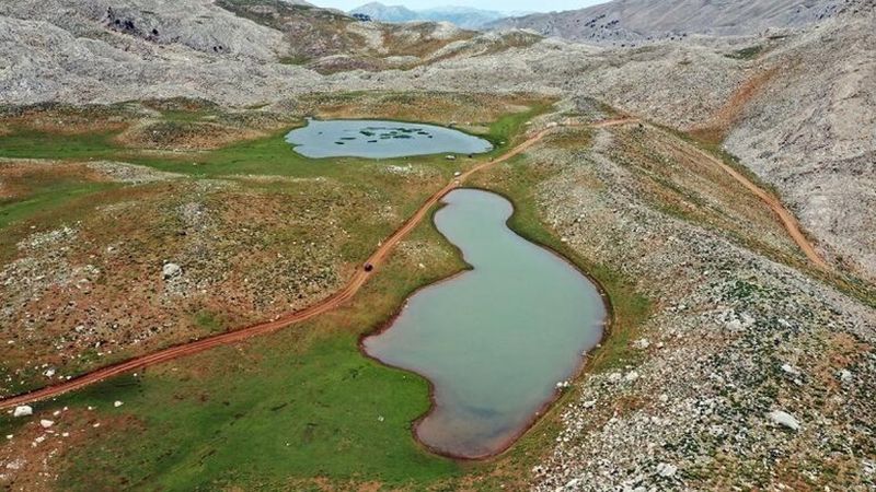 2 bin 500 rakımlı İkiz Göller kurudu, Yörükler zor durumda