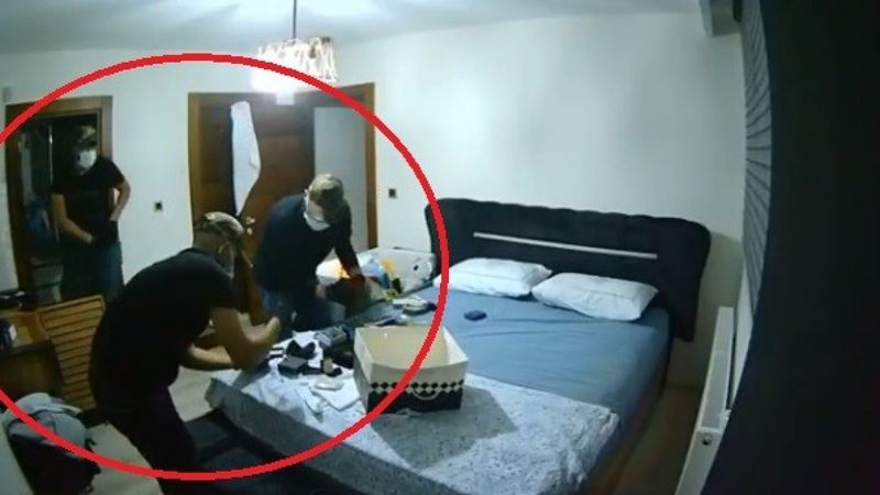 Bursa'da eve giren hırsızlar bebek kamerasına yakalandı