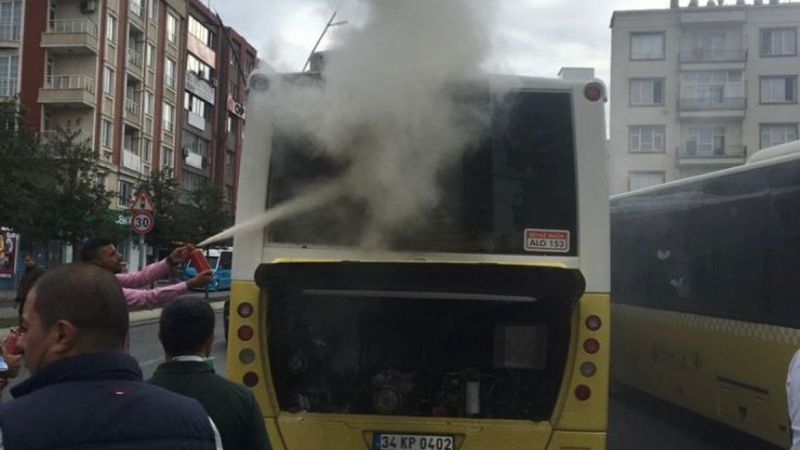 Gaziosmanpaşa'da İETT otobüsü yolda kaldı