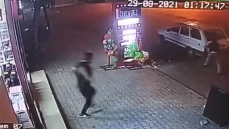 Isparta'da freni boşalan otomobili esnaf durdurdu