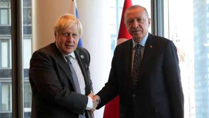 Cumhurbaşkanı Erdoğan, Boris Johnson'u kabul etti