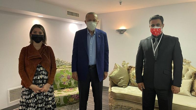 Cumhurbaşkanı Erdoğan, ABD'de yaşayan Trabzonlu çifti kabul etti