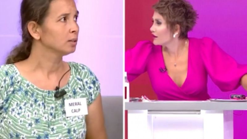 Canlı yayında küfreden kadın, Serap Paköz'ü öfkelendirdi