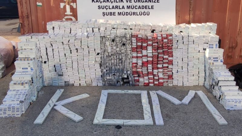 Gaziantep'te 33 bin kaçak sigara ele geçirildi