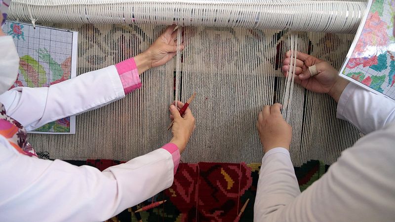 Erzurum'da asırlık Bardız kilimi, eski motifleriyle yeniden dokunuyor