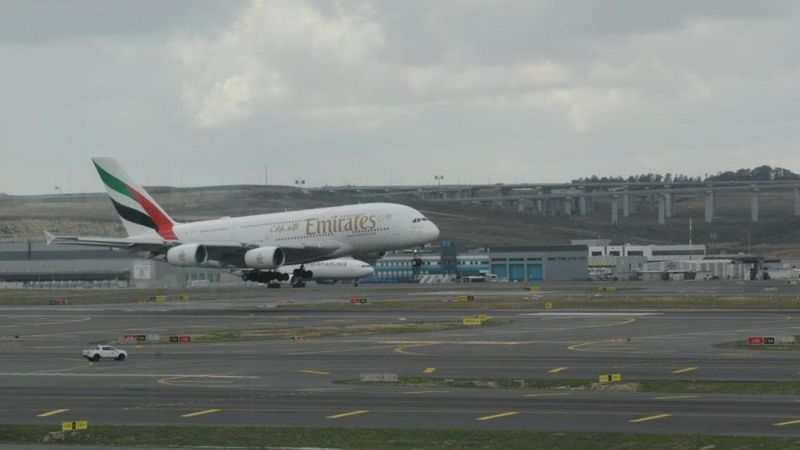 Dünyanın en büyük uçağından İstanbul'a ilk sefer