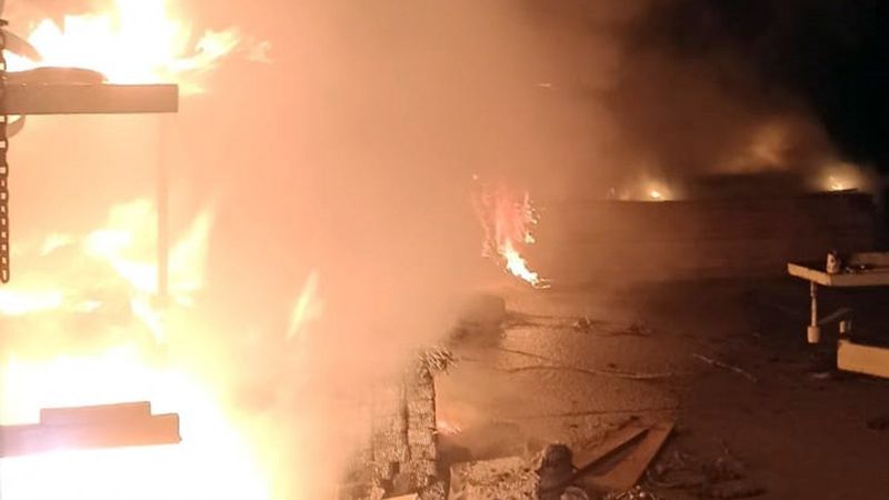 Muğla'daki santralin marangoz atölyesinde yangın çıktı