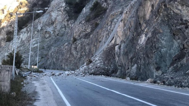 Artvin'de sağanak yağış nedeni ile heyelan yaşandı