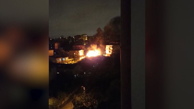 Ümraniye'de feci yangın