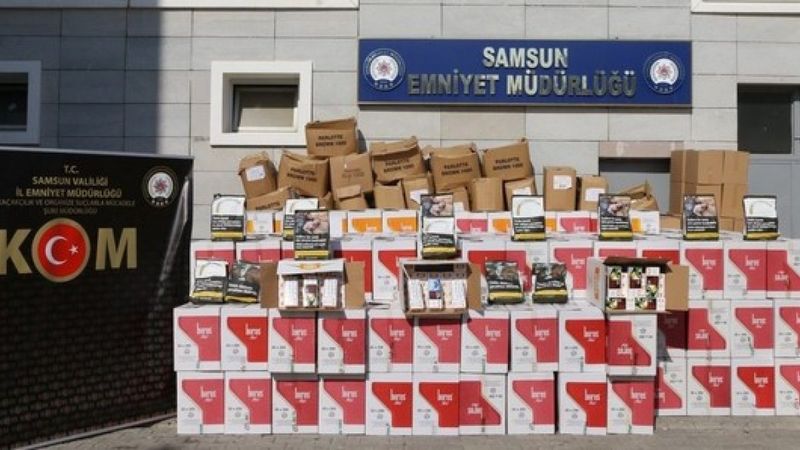 Samsun’da devasa makaron operasyonu