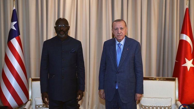 Cumhurbaşkanı Erdoğan, Liberya Devlet Başkanı Weah ile görüştü