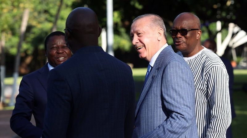 Cumhurbaşkanı Erdoğan, üç Afrika lideriyle bir araya geldi