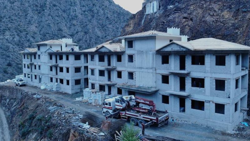 Artvin Yusufeli'de AFAD konutları yükseliyor